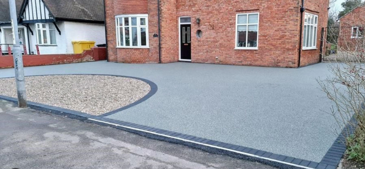 Resin bound driveway