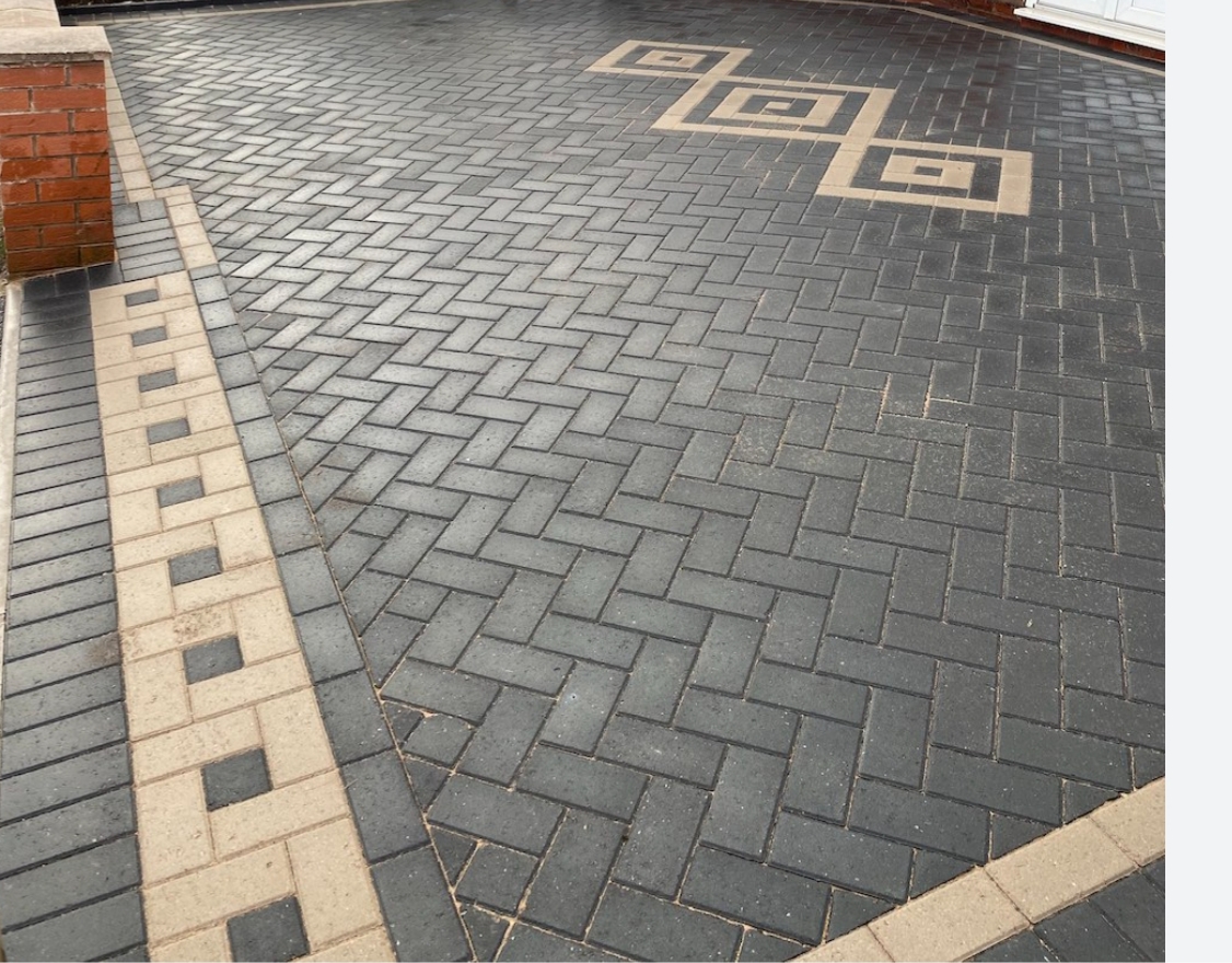 Block paving driveway