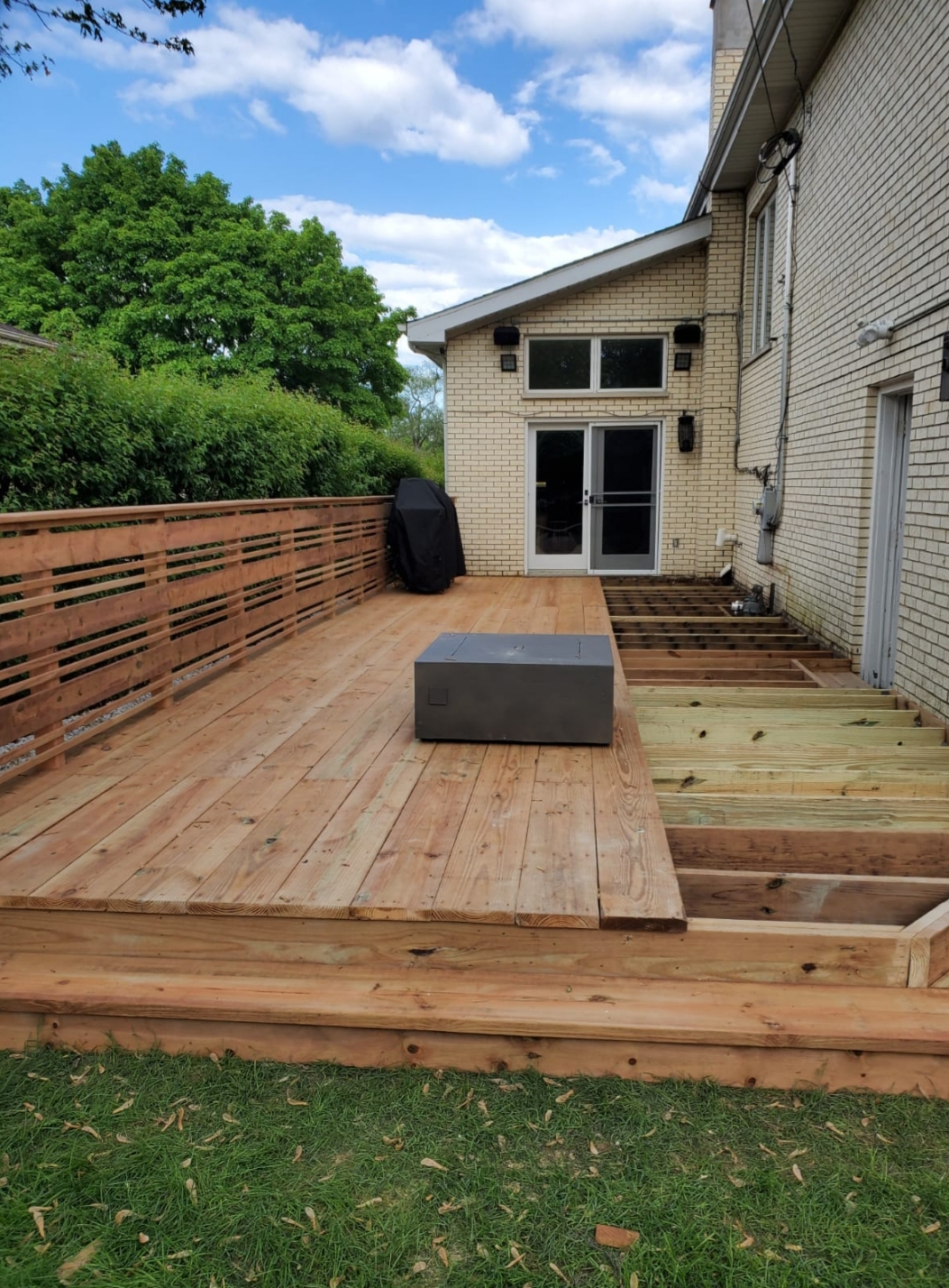 Decking patio