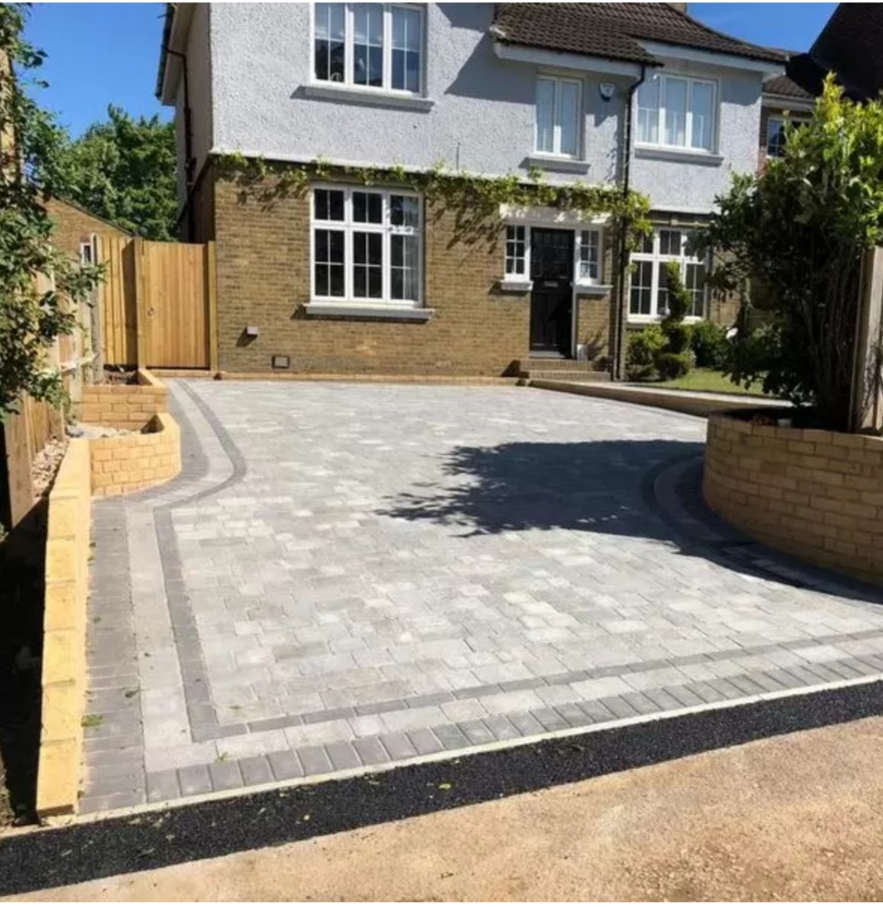 Block paving driveway