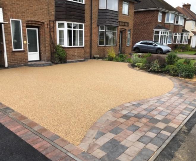 Resin bound driveway